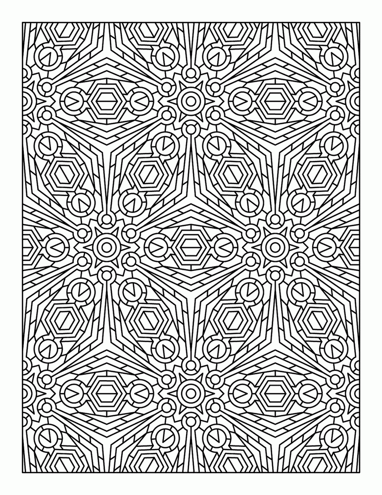Challenging Coloring Pages For Adults Full Page - Coloring Pages ...