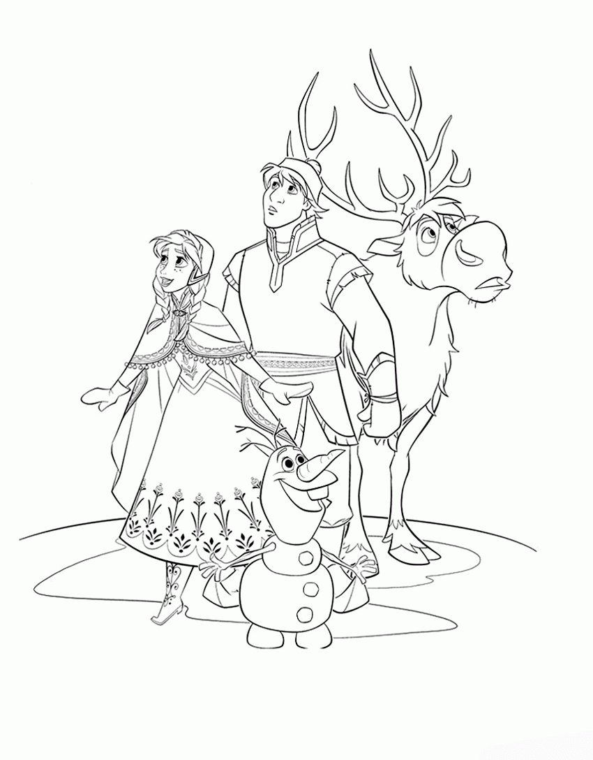 Coloring Pages Disney Frozen - Coloring