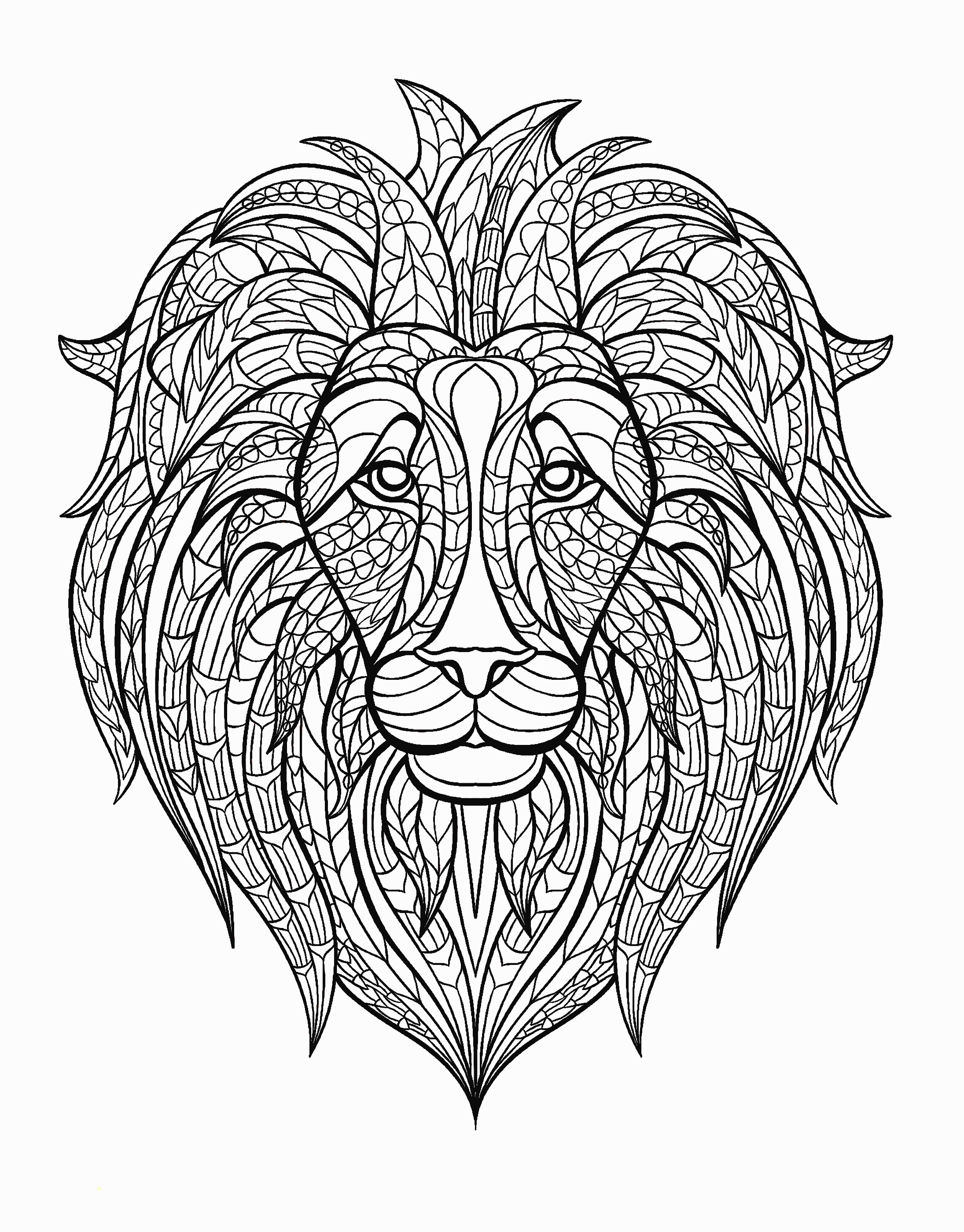 Abstract Lion Coloring Pages - Coloring Pages For All Ages