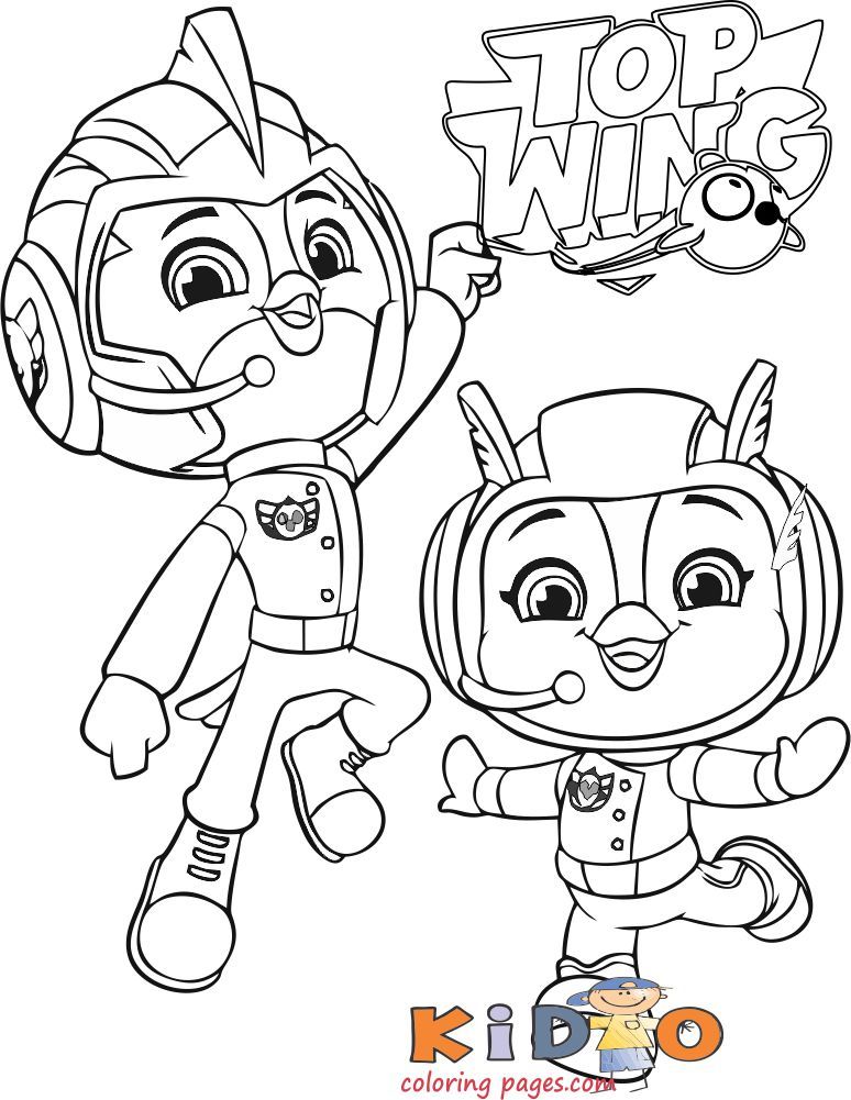 Top Wing Rod Coloring Pages | Målarbok