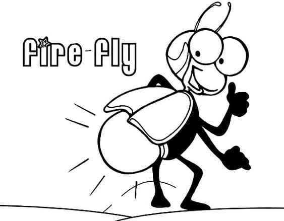 F Is For Firefly Coloring Page Free Coloring Pages - Coloring Cool