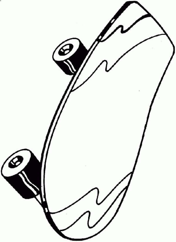 Little Kids Toys Skateboard Coloring Pages | Best Place to Color