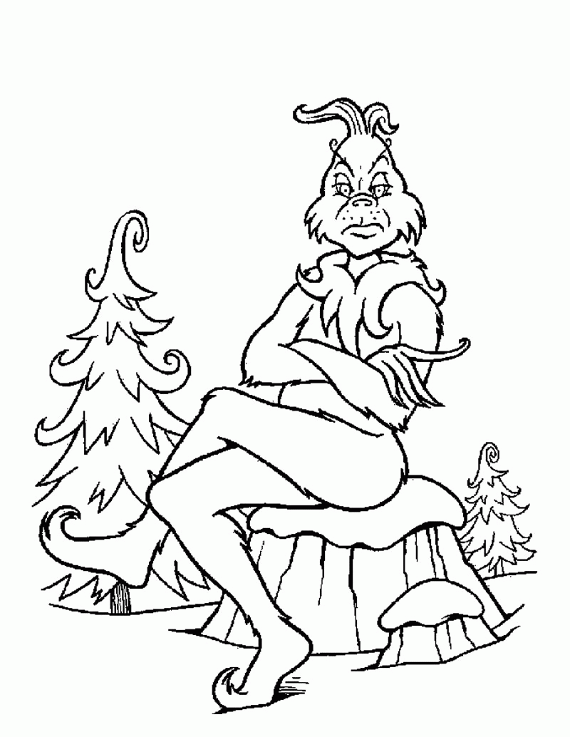 Free Printable Grinch Coloring Pages For Kids