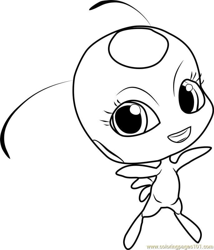 Tikki Coloring Page for Kids - Free Miraculous Ladybug Printable Coloring  Pages Online for Kids - ColoringPages101.com | Coloring Pages for Kids