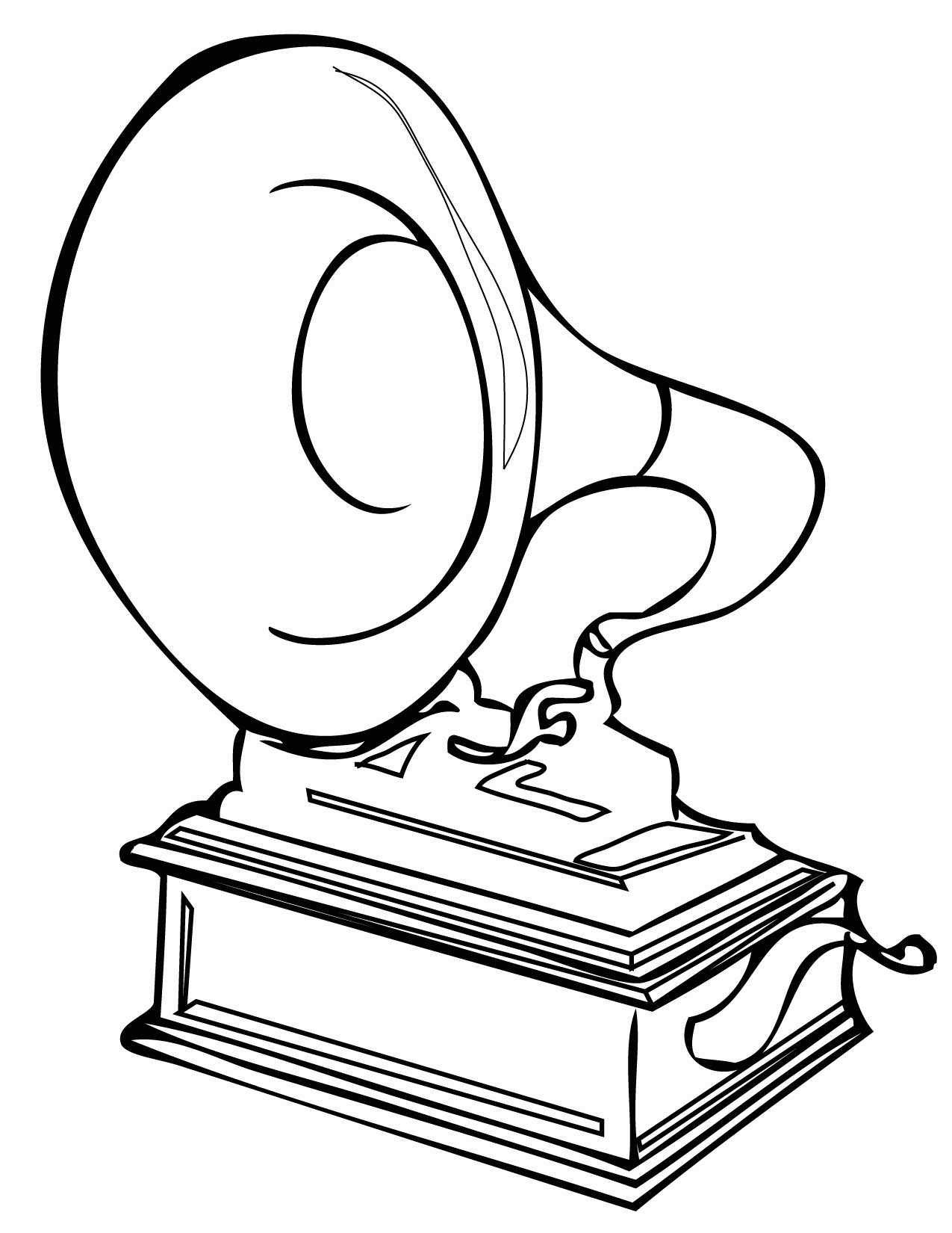 Phonograph - Thomas Edison Coloring Pages