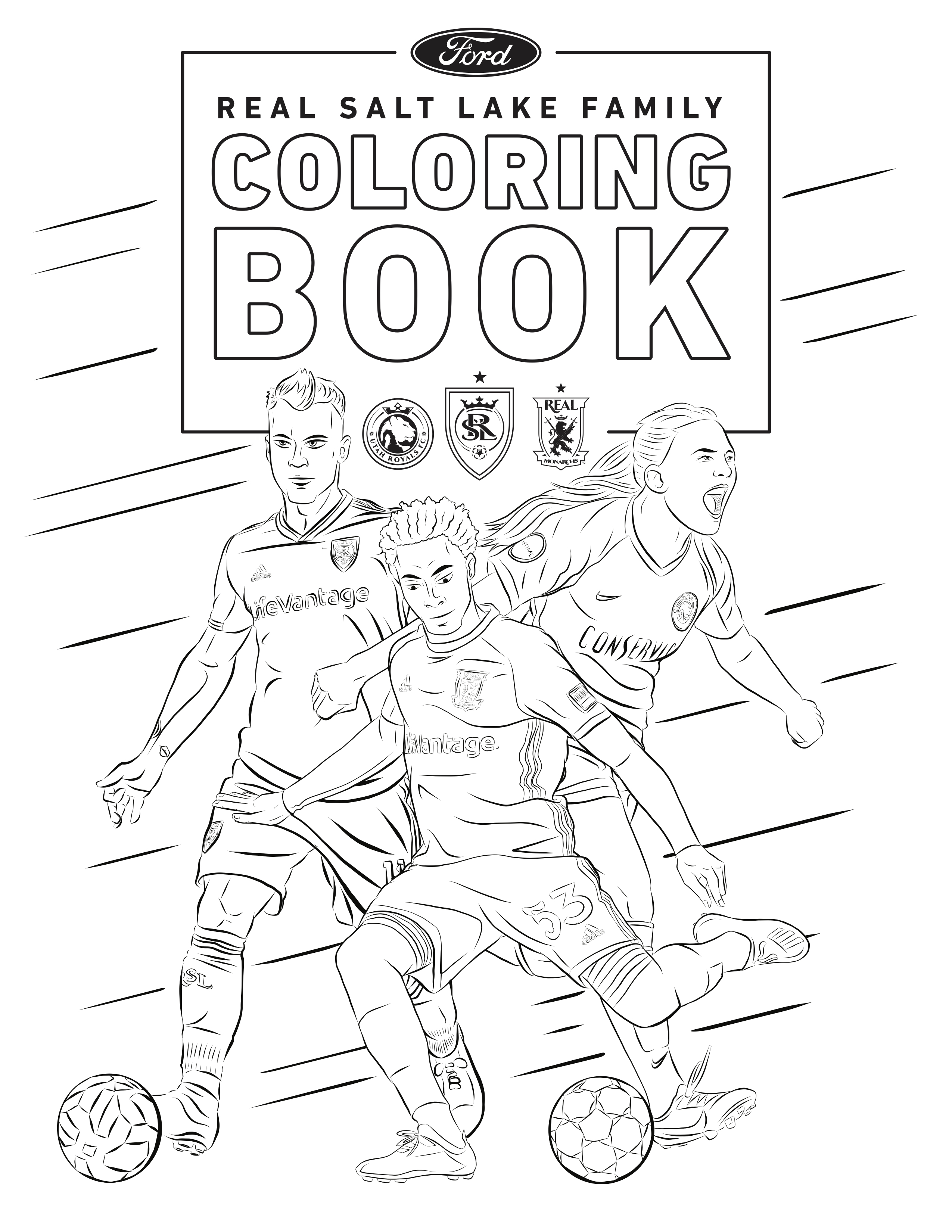 RSL Coloring Pages | Real Salt Lake