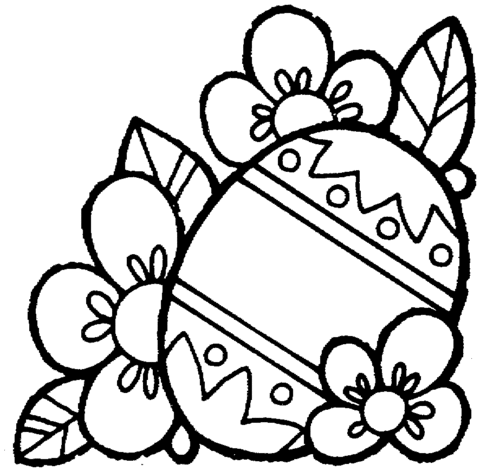 Easter egg and flowers Coloring page | Free Printable Coloring Pages | Easter  coloring pages printable, Easter coloring pages, Easter printables free