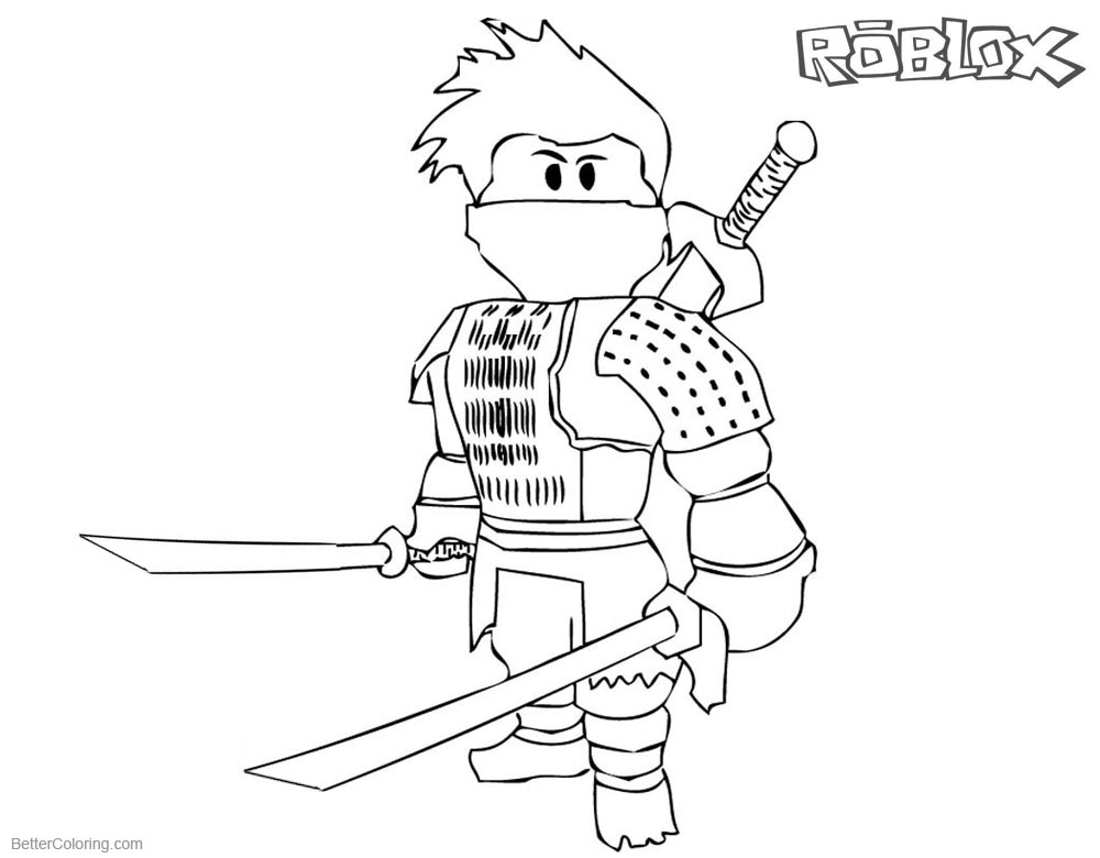 Roblox Girl Coloring (Page 1) - Line.17QQ.com