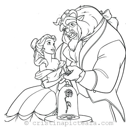 Beauty and The Beast Coloring Pages – Drawing sheets