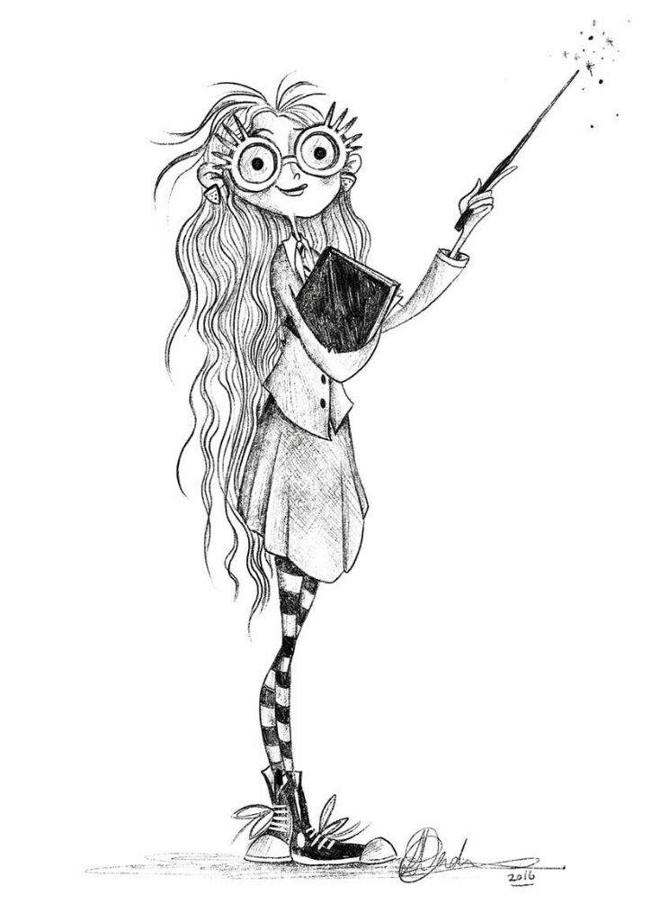 Printable Luna Lovegood Coloring Pages