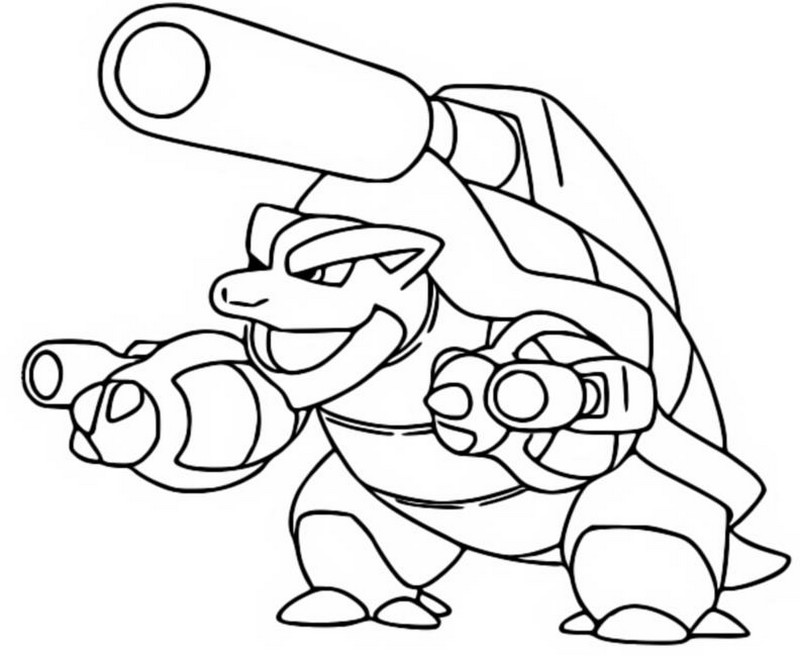 Mega Blastoise Pokemon Coloring Page - Free Pokémon Coloring Pages ...