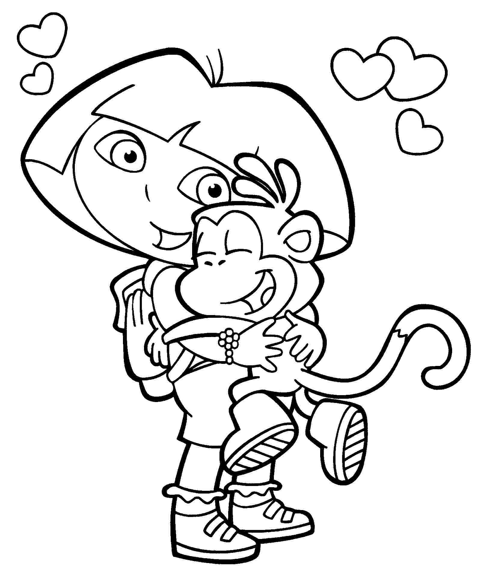 dora coloring pages games dora coloring pages diego coloring ...
