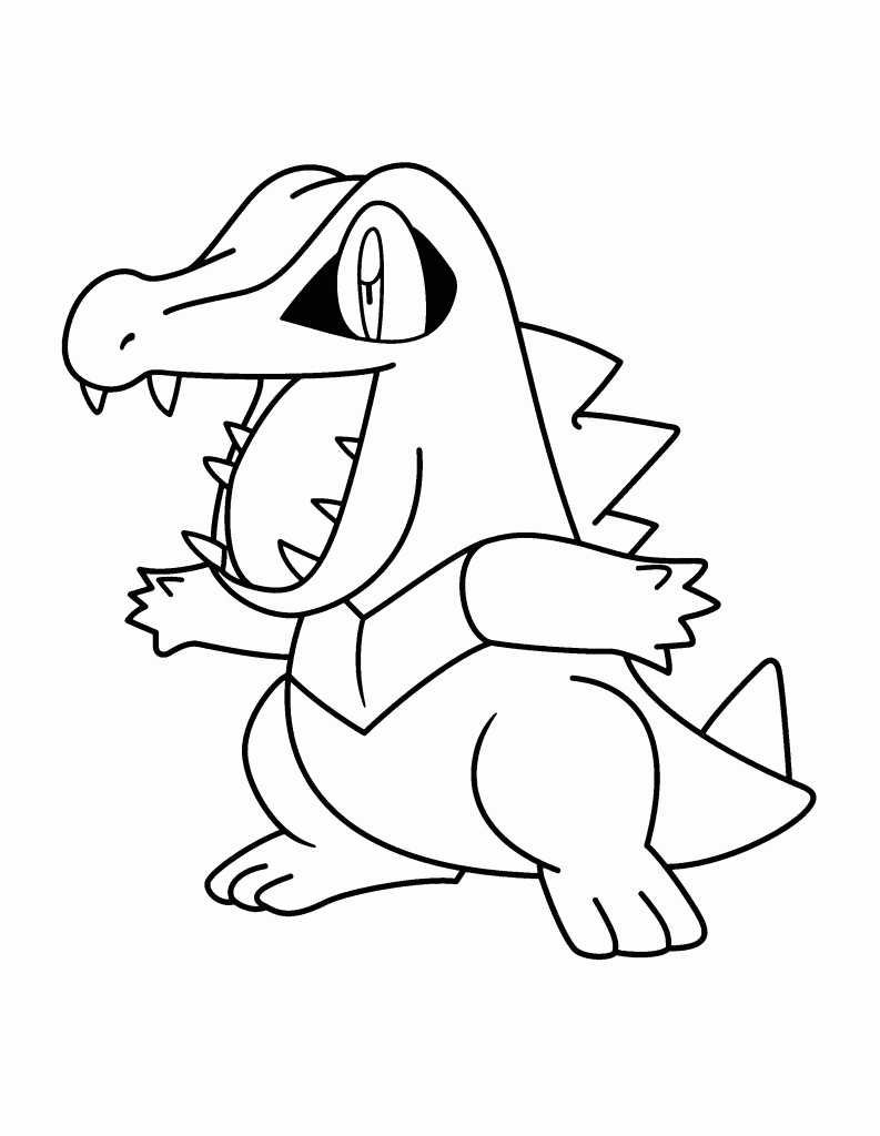 Pokemon Totodile Character Coloring Pages - Cartoon - Best Photos ...
