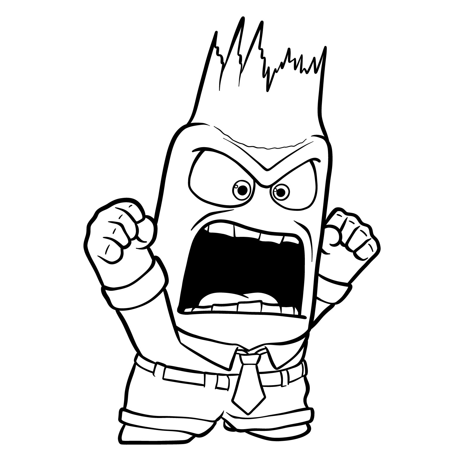 How to Draw Angry Anger from Inside Out ...