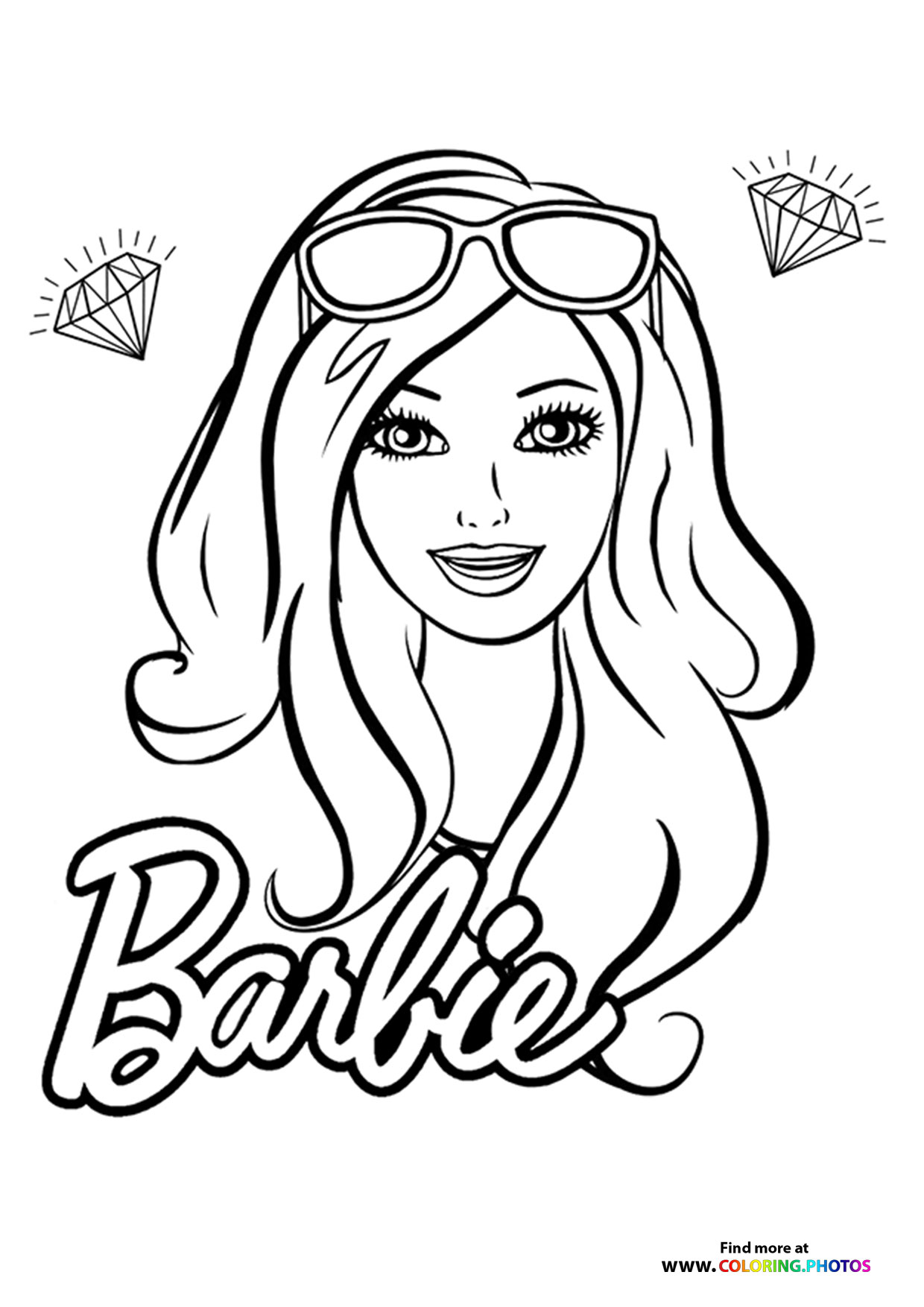 Barbie - Coloring Pages for kids | 100 ...
