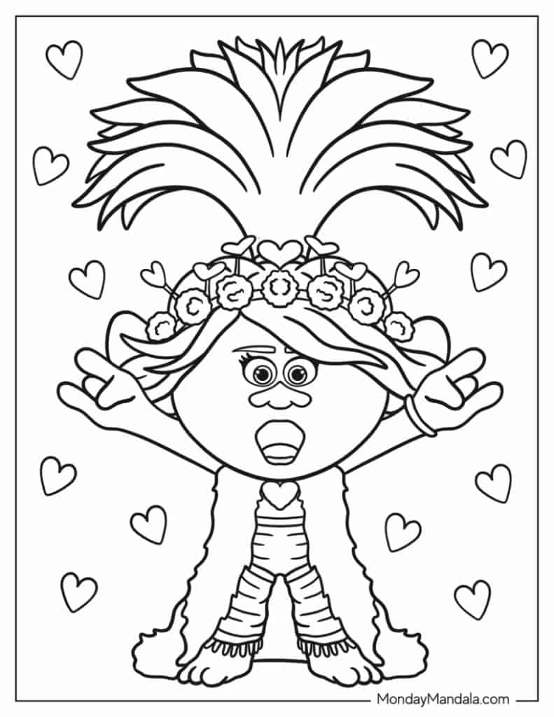 34 Trolls Coloring Pages (Free PDF Printables)
