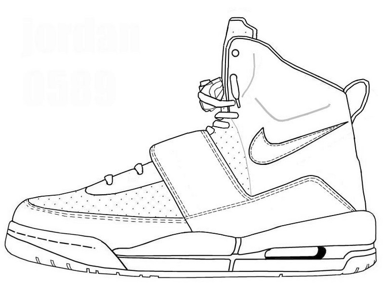 Basketball Shoes Coloring Pages ...