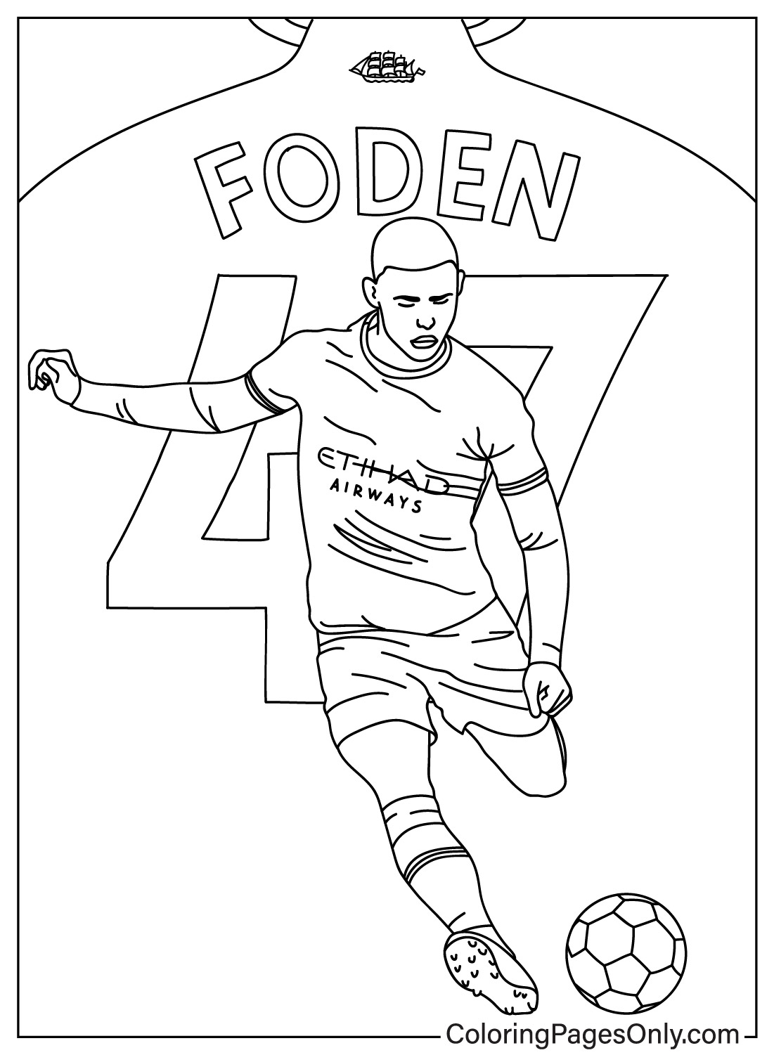 Phil Foden coloring pages ...