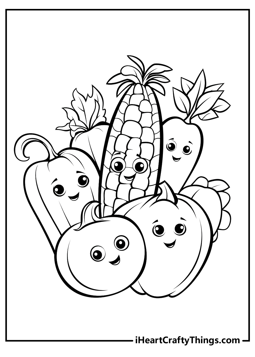 Vegetables Coloring Pages (100% Free ...