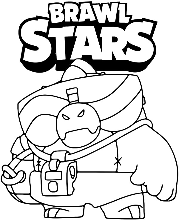 Buzz coloring page Brawl Stars ...