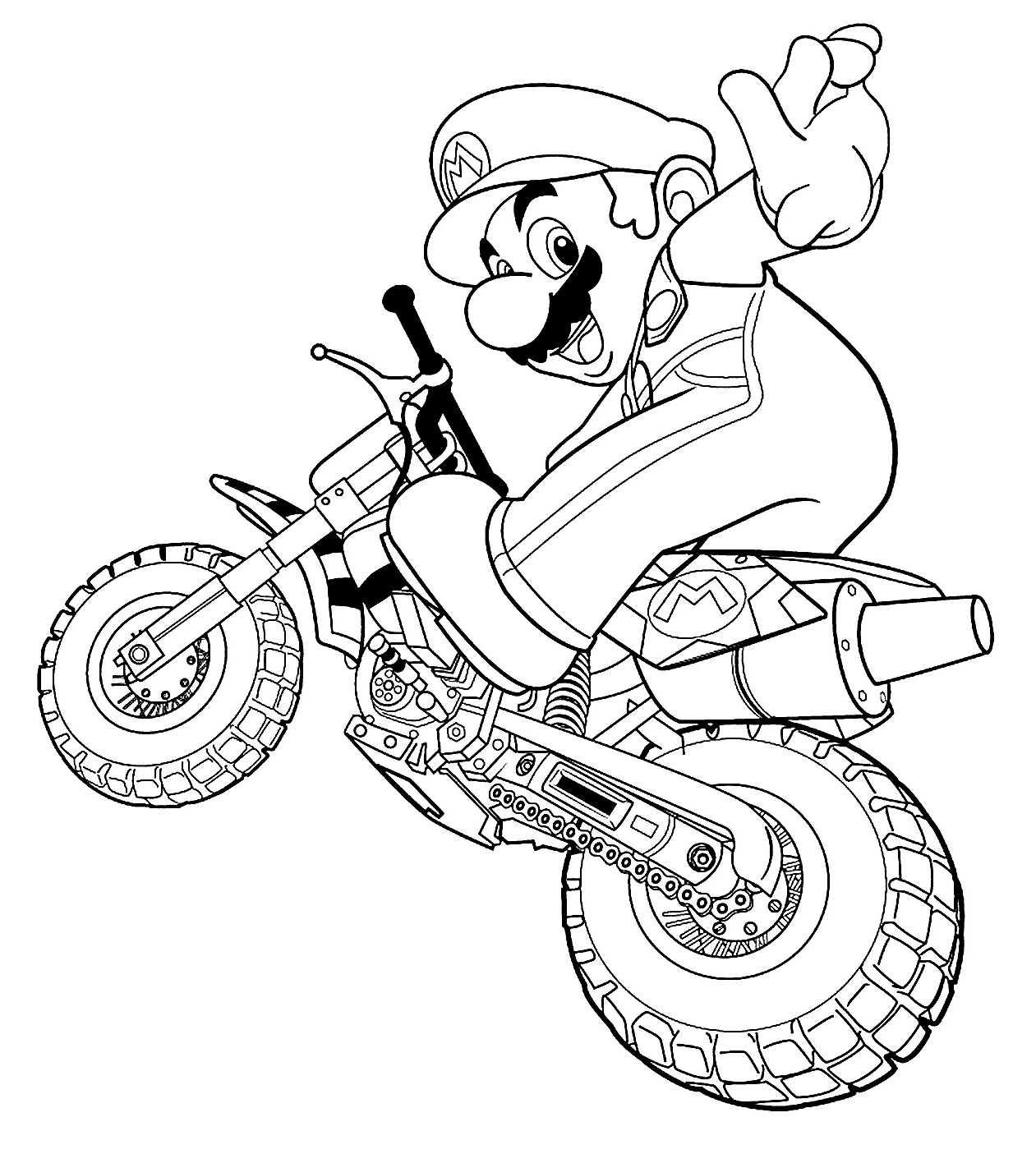 Dirt Bike Coloring Pages Printable for Free Download