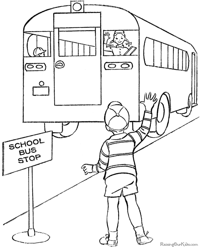 School coloring sheet 004