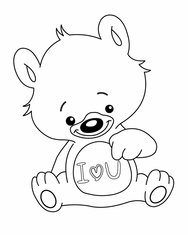 I Love You Coloring Pages - Enjoy Coloring