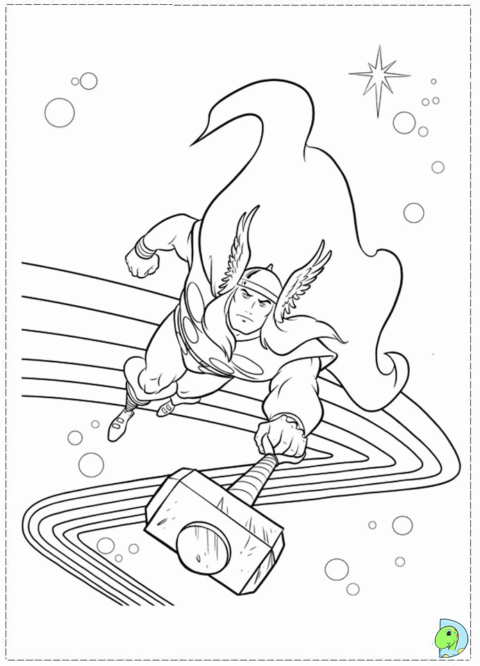Thor Coloring page