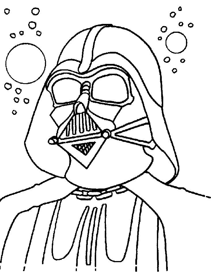 Darth Vader Star Wars Coloring Pages - KidsColoringSource.