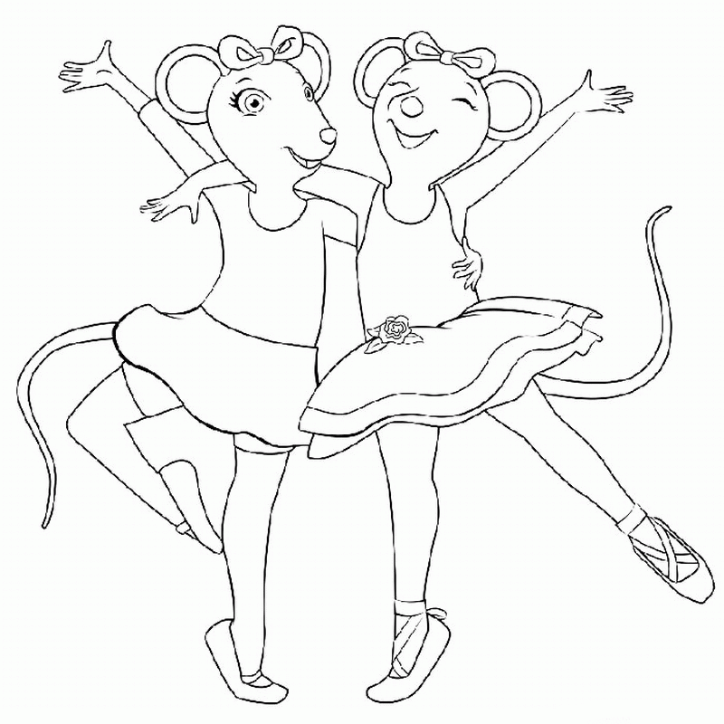 Angelina Ballerina Coloring Pages