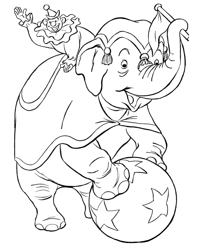 Circus Animal Coloring Pages - Free Printable Coloring Pages 