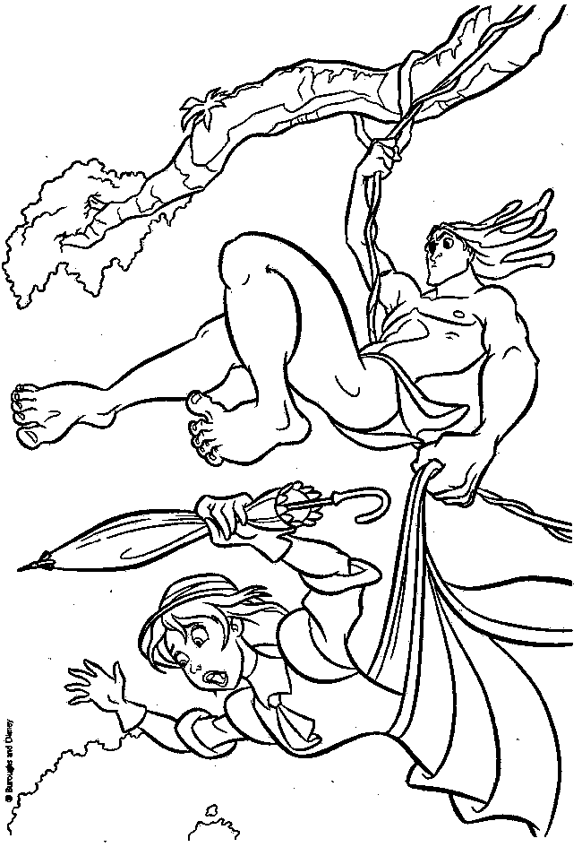 Tarzan Coloring Pages Images & Pictures - Becuo