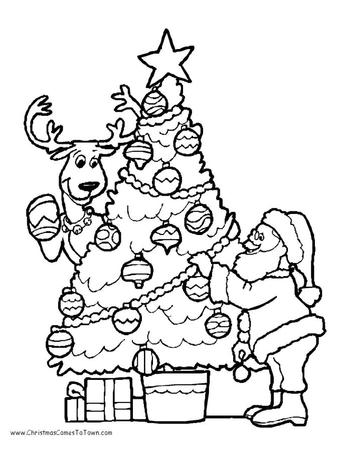 Christmas Coloring Book Pages Printable - Coloring