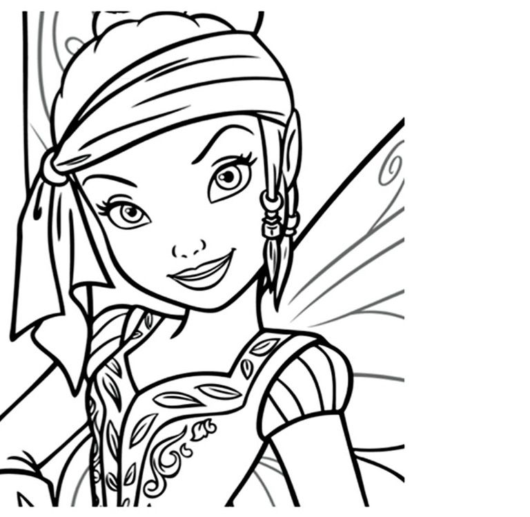 clochette pirate Coloriage