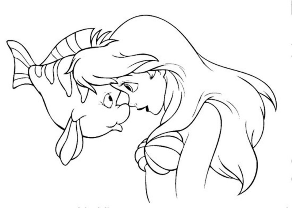 Ariel Coloring Page - Free Coloring Pages For KidsFree Coloring 