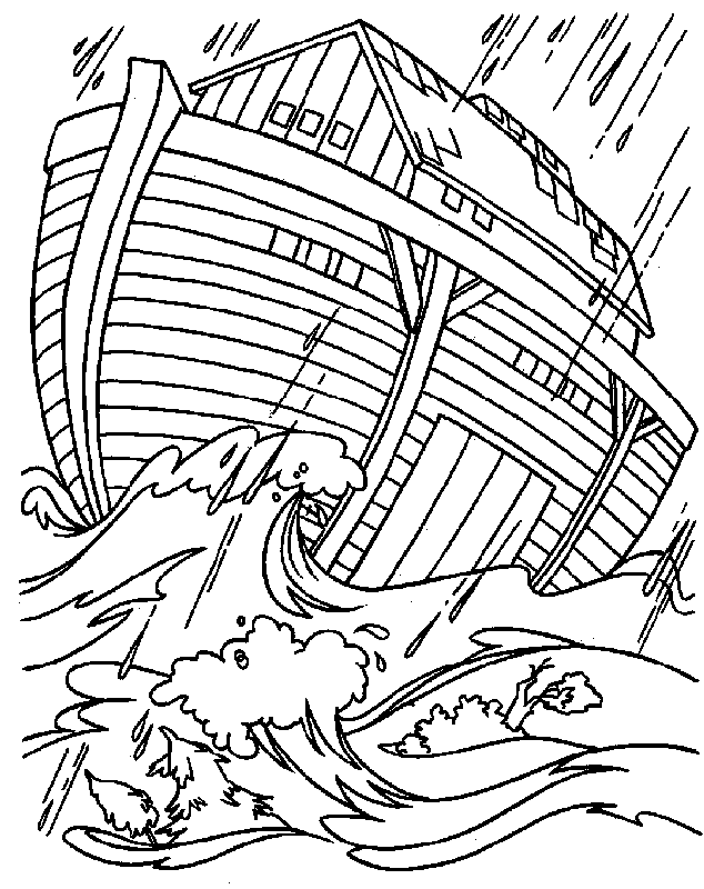 Bible Noahs Ark Coloring Pages 2 | Free Printable Coloring Pages 