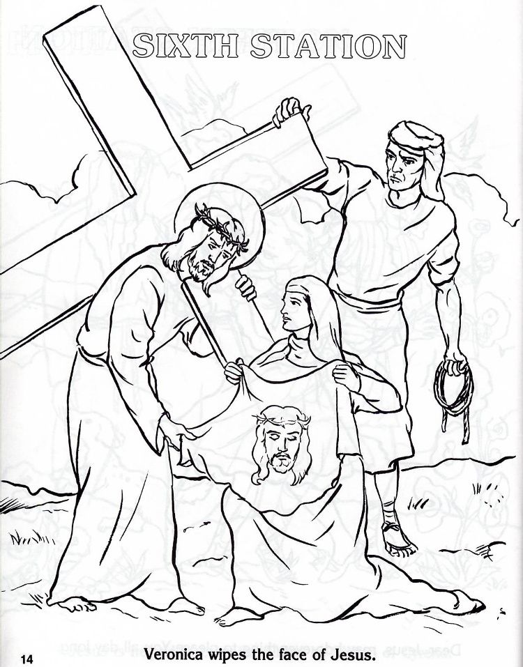 Catholic Coloring Pages Stations Of The Cross 10 | Free Printable 