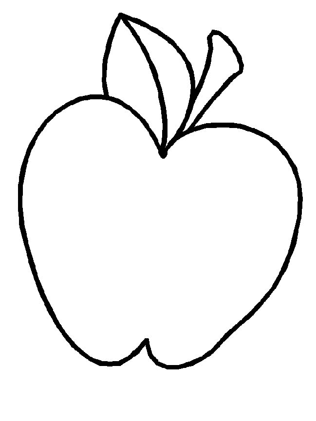 apple Fruit Coloring Page | HelloColoring.com | Coloring Pages