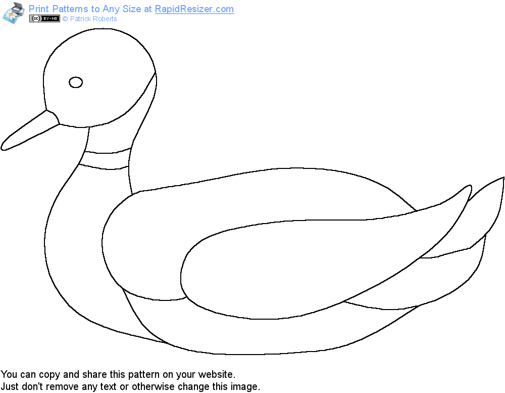 Free Duck Pattern