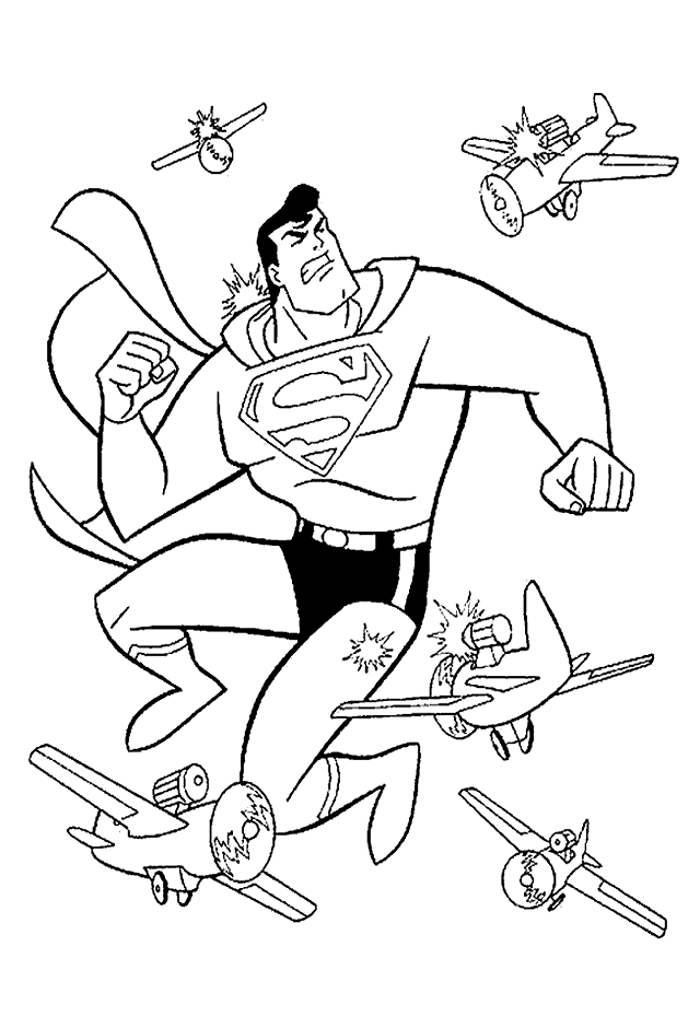 Download Fighting Superman Coloring Pages For Preschoolers Or 