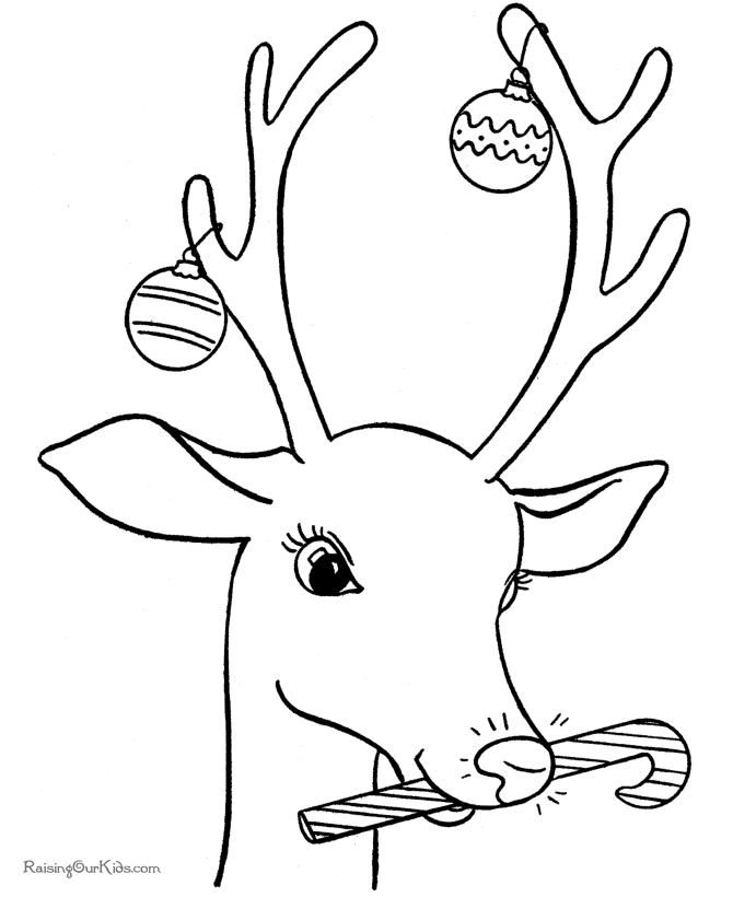 Christmas Reindeer Coloring Pages! | xmas crafts