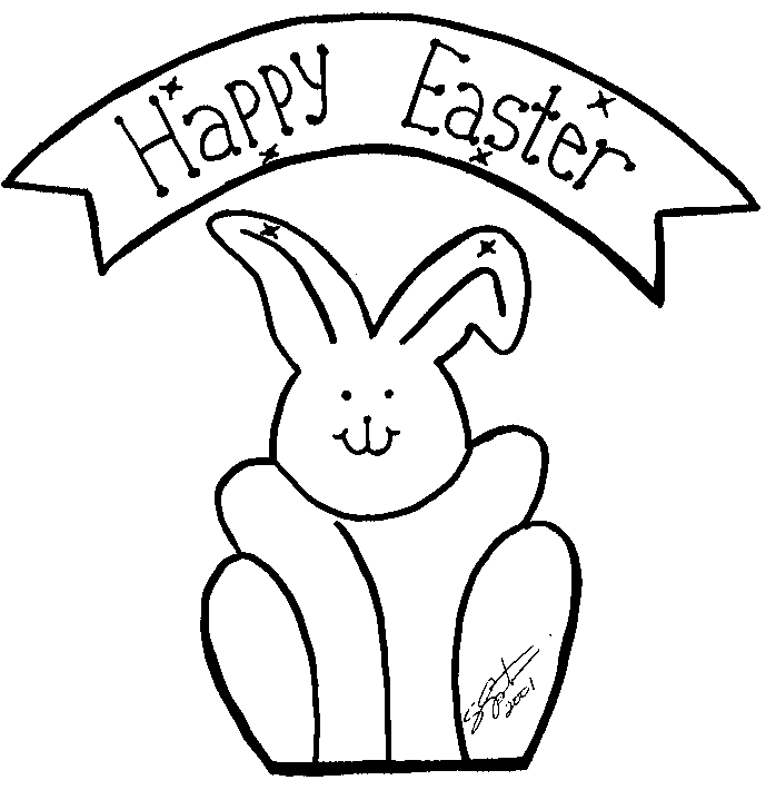 Happy Easter Bunny Signs