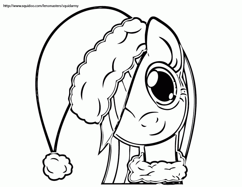 my little pony christmas Colouring Pages (page 3)
