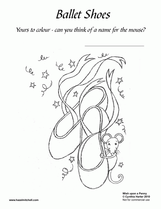 Ballet Pointe Shoes Colouring Pages Page 2 149076 Free Ballet 