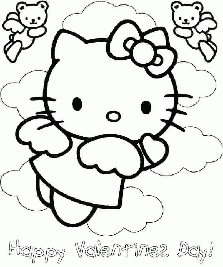 Valentine Coloring Pages Printable Free For Preschool #