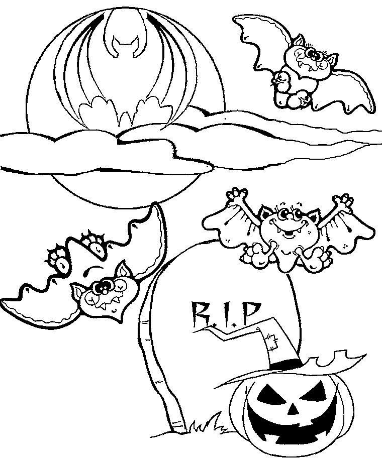 Freee Printable Halloween Colouring Pages