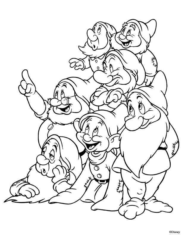 Dwarfs Coloring Pages