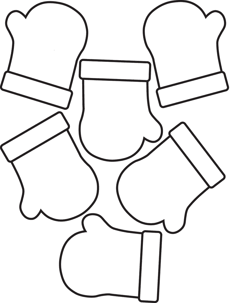 mitten coloring pages page