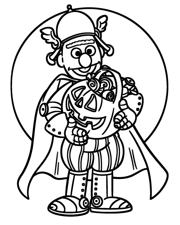 Halloween Coloring Pages Disney S Halloween Celebration A Sesame