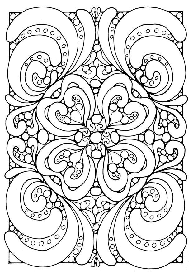 Difficult Mandala Coloring Pages